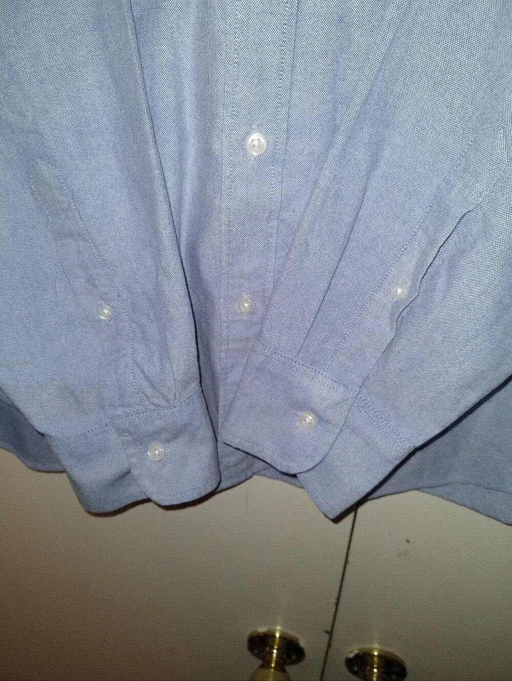 J Crew Flex Oxford Slim Blue Long Sleeve Button Down Shirt Men's sz XL.